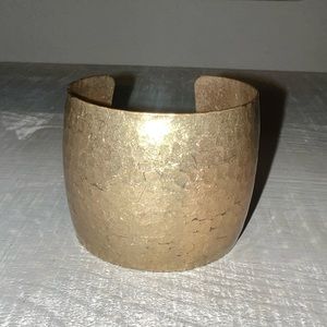 Large gold bangle